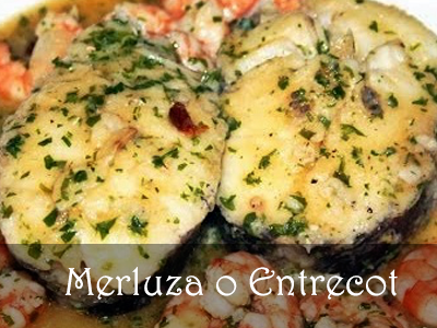 Cazuela de Merluza Gallega - Restaurante Marisquería Rio Miño - Restaurante Gallego Madrid