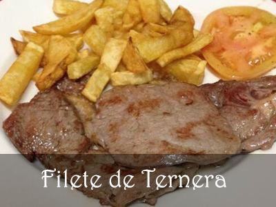 Filete de Ternera - Menú del día - Restaurante Marisquería Rio Miño - Madrid