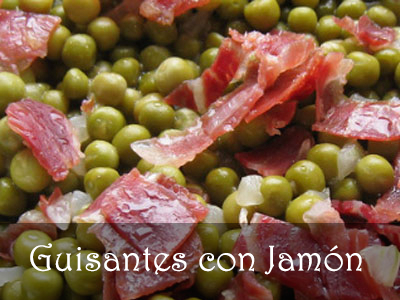 Guisantes con Jamón - Restaurante Marisquería Rio Miño - Madrid